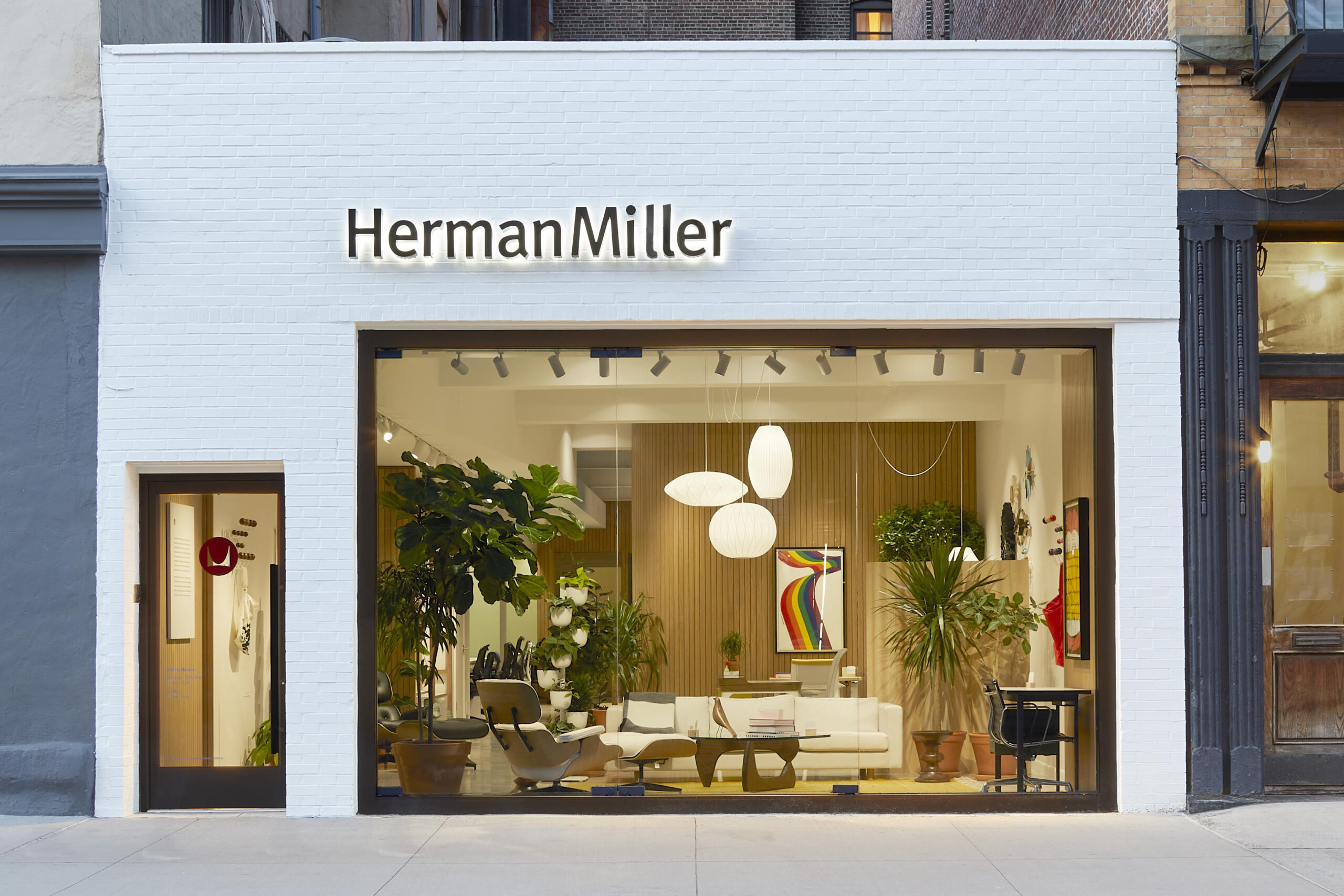 Herman Miller Task Seating Stores Lalire March Architects   HM Gansevoort Storefront Scaled 